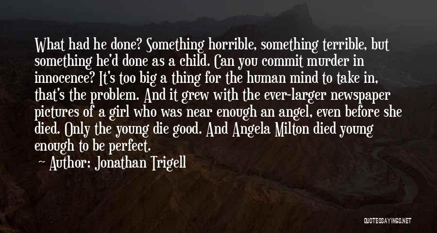He's Too Perfect Quotes By Jonathan Trigell