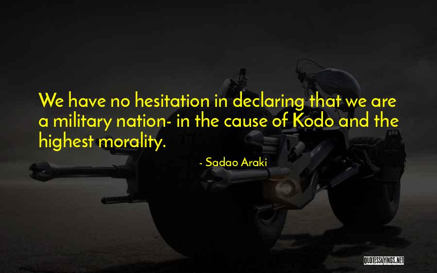 Hesitation Quotes By Sadao Araki Hesitation Quotes By Sadao Araki