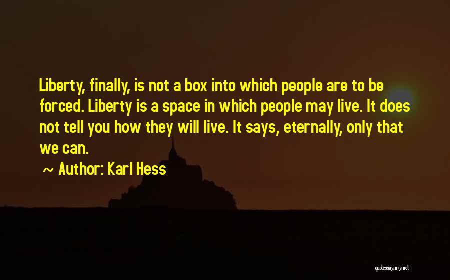 Hess Quotes By Karl Hess