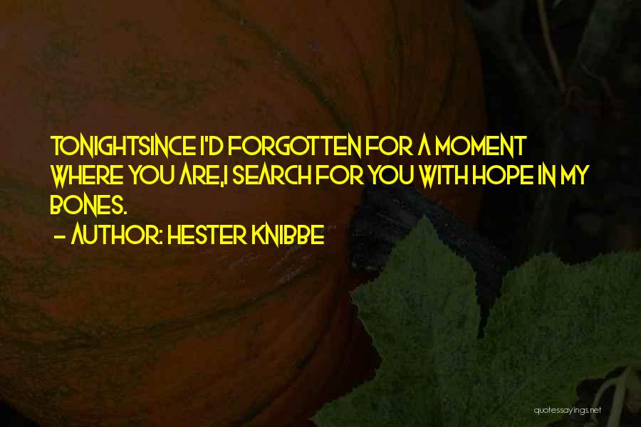 Hester Knibbe Quotes 1440401