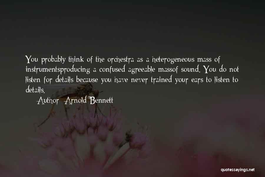 Heterogeneous Quotes By Arnold Bennett