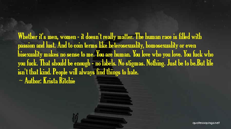 Heterosexuality Quotes By Krista Ritchie