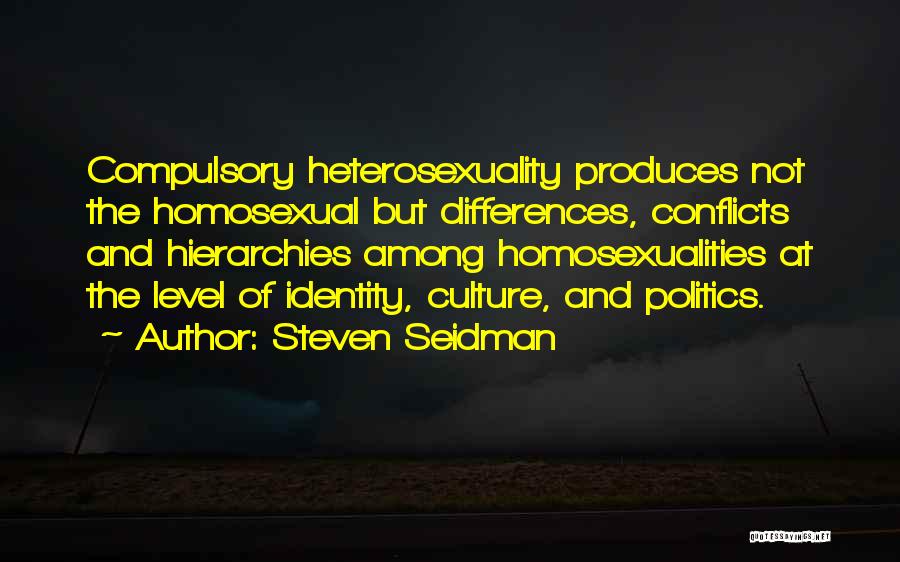 Heterosexuality Quotes By Steven Seidman