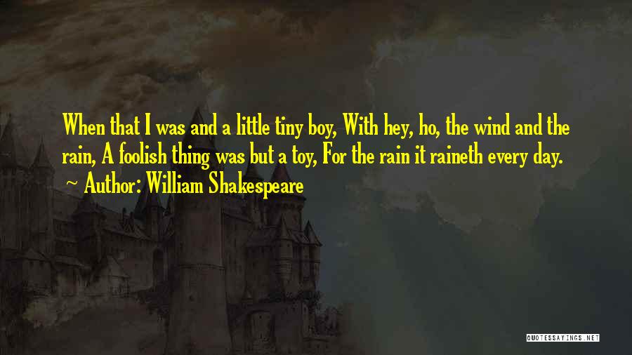 Hey I'm A Boy Quotes By William Shakespeare