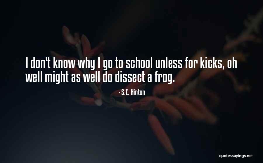 Hi Kicks Quotes By S.E. Hinton Hi Kicks Quotes By S.E. Hinton
