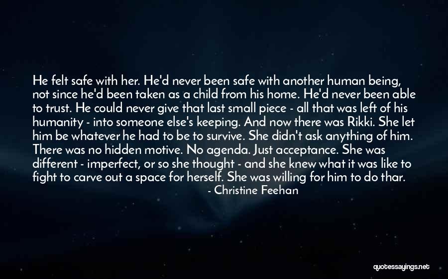Hidden Agenda Quotes By Christine Feehan Hidden Agenda Quotes By Christine Feehan