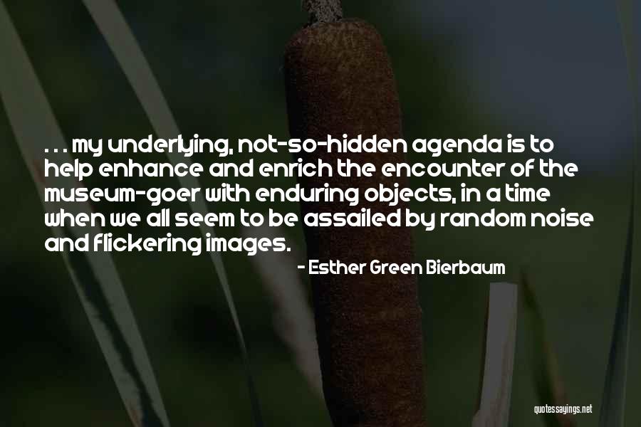 Hidden Agenda Quotes By Esther Green Bierbaum