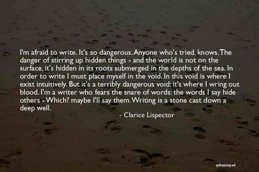 Hidden Danger Quotes By Clarice Lispector Hidden Danger Quotes By Clarice Lispector