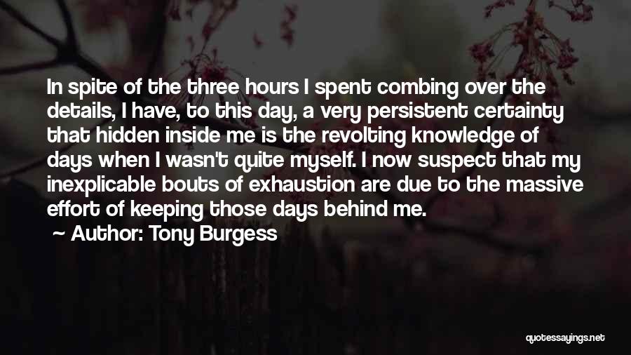 Hidden Identity Quotes By Tony Burgess