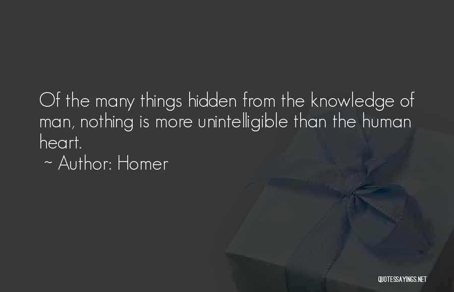 Hidden Things Quotes By Homer