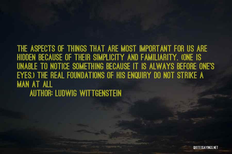 Hidden Things Quotes By Ludwig Wittgenstein