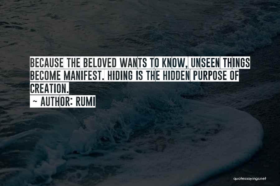 Hidden Things Quotes By Rumi