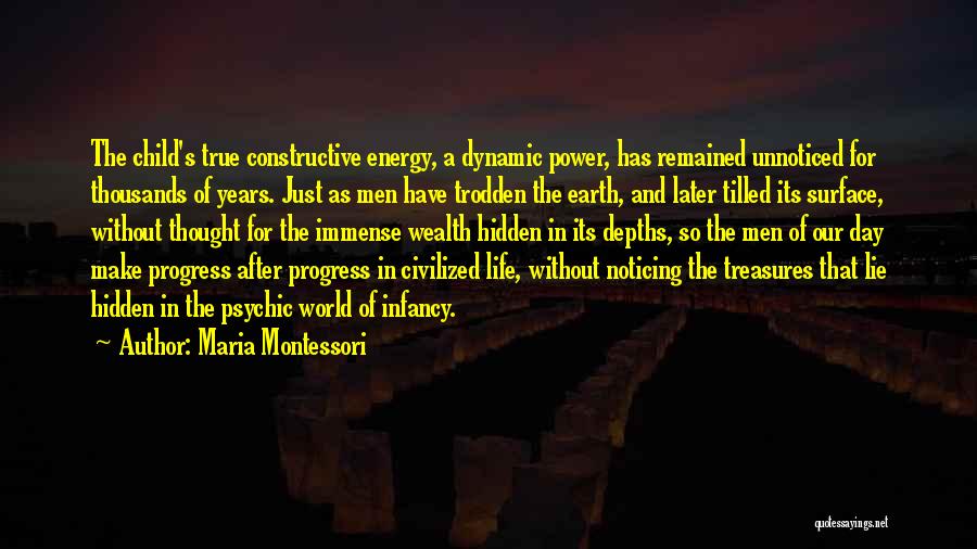 Hidden Treasures Quotes By Maria Montessori
