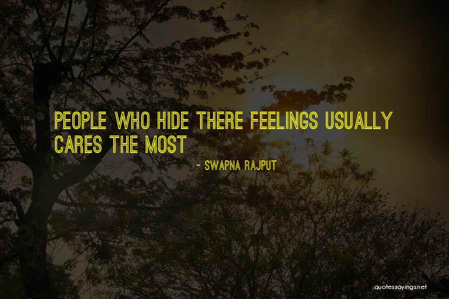 Hide Feelings Love Quotes By Swapna Rajput