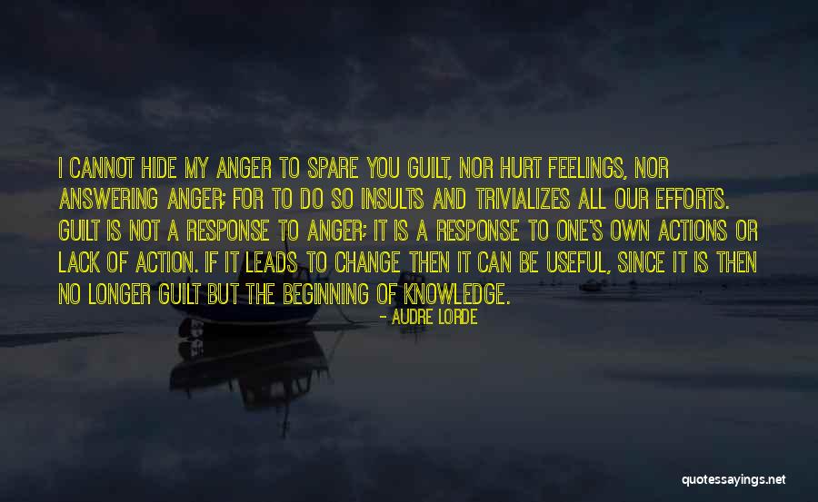 Hide Feelings Quotes By Audre Lorde