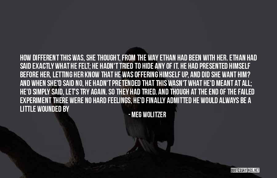 Hide Feelings Quotes By Meg Wolitzer