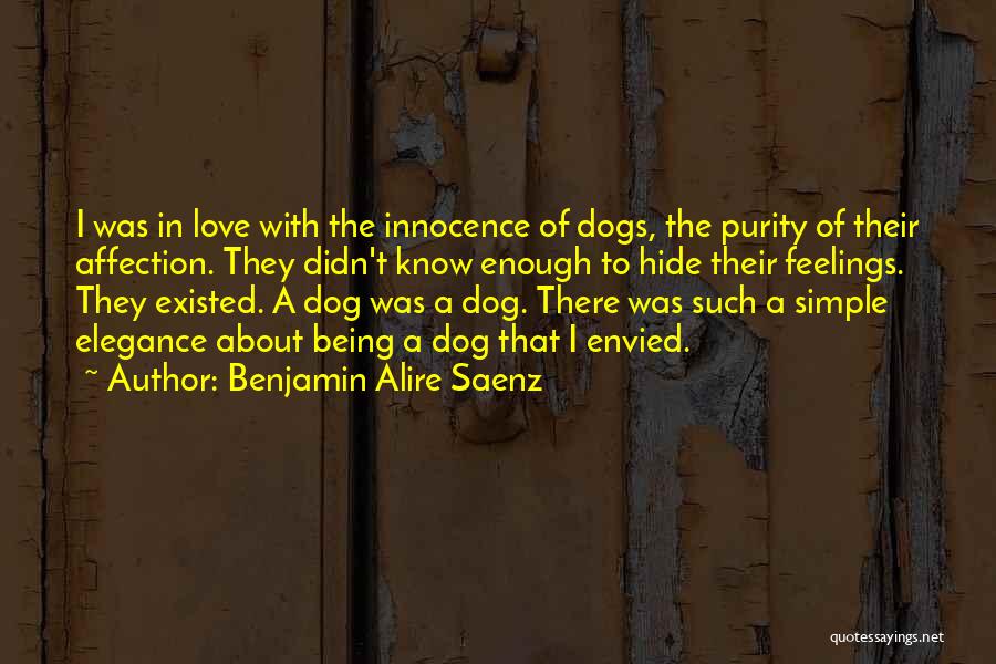 Hide Love Feelings Quotes By Benjamin Alire Saenz