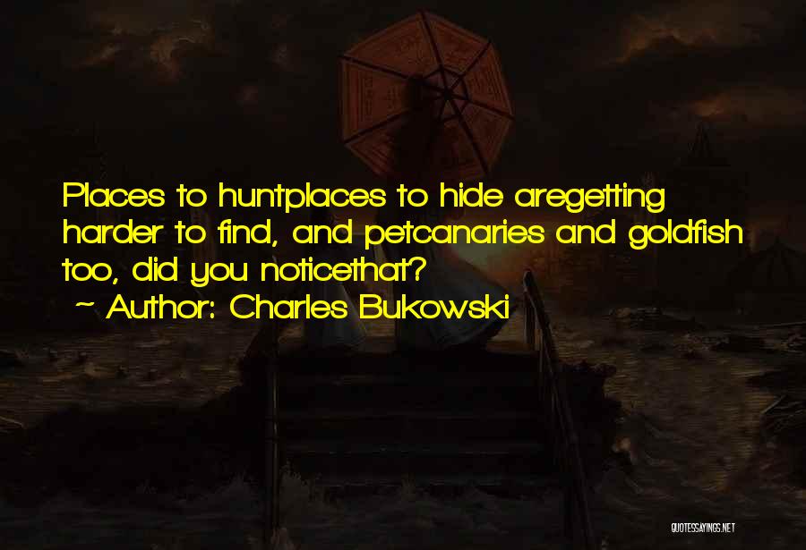 Hide Quotes By Charles Bukowski