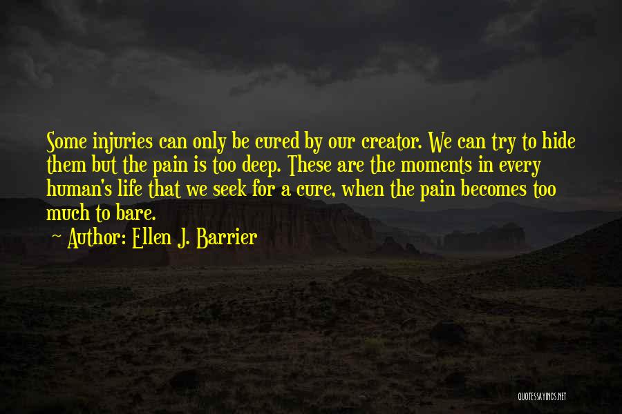 Hide The Pain Quotes By Ellen J. Barrier