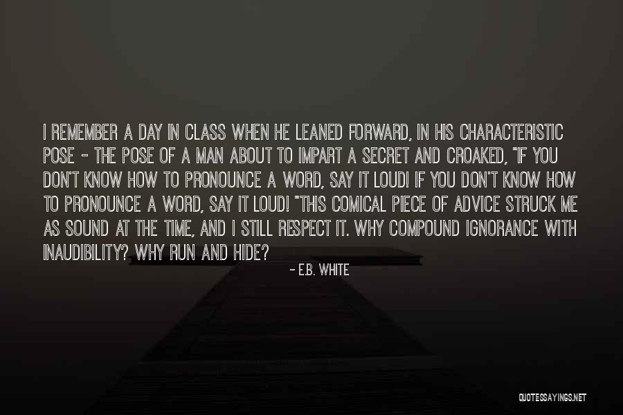 Hide The Word Quotes By E.B. White Hide The Word Quotes By E.B. White