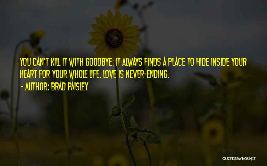 Hide Your Love Quotes By Brad Paisley