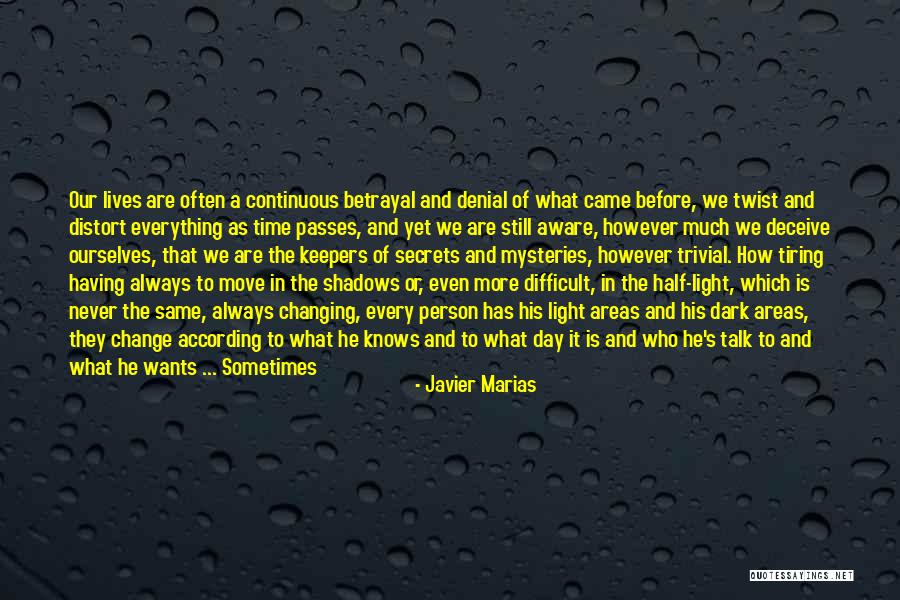 Hiding In The Shadows Quotes By Javier Marias Hiding In The Shadows Quotes By Javier Marias