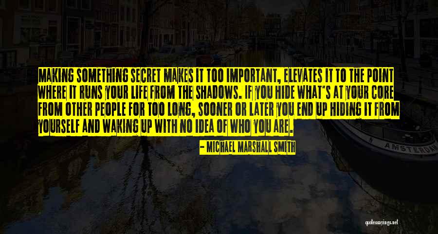 Hiding In The Shadows Quotes By Michael Marshall Smith