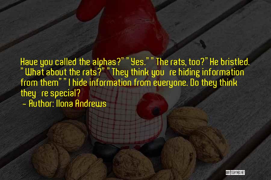 Hiding Information Quotes By Ilona Andrews