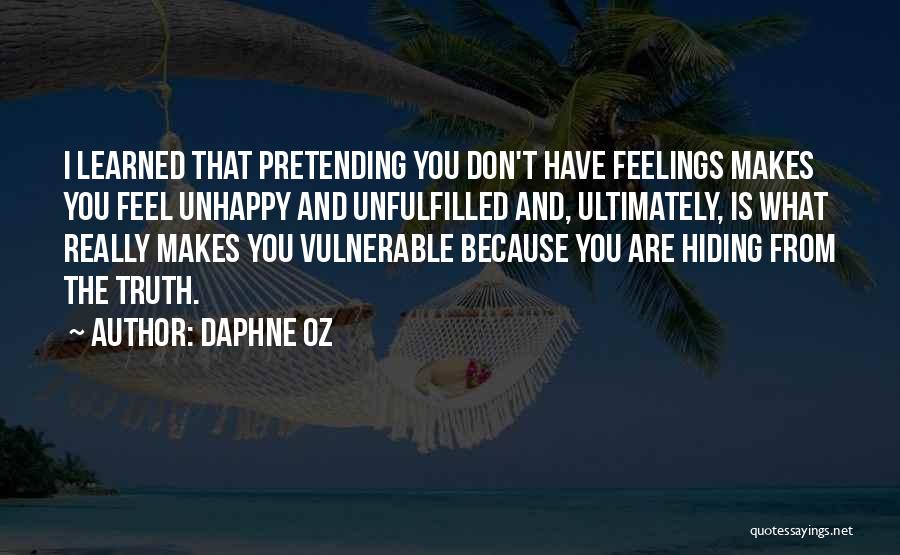 Hiding My Feelings Quotes By Daphne Oz