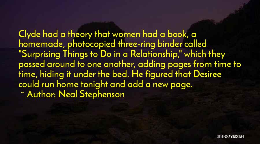 Hiding Our Relationship Quotes By Neal Stephenson