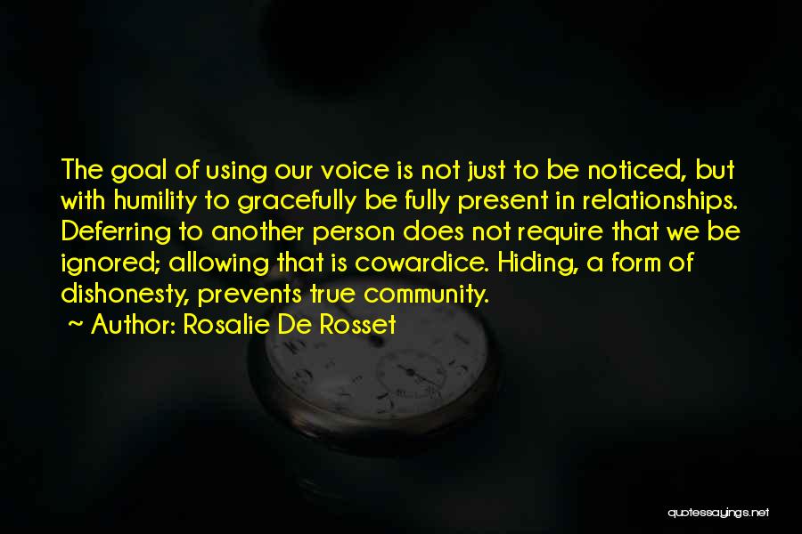 Hiding Your Relationships Quotes By Rosalie De Rosset