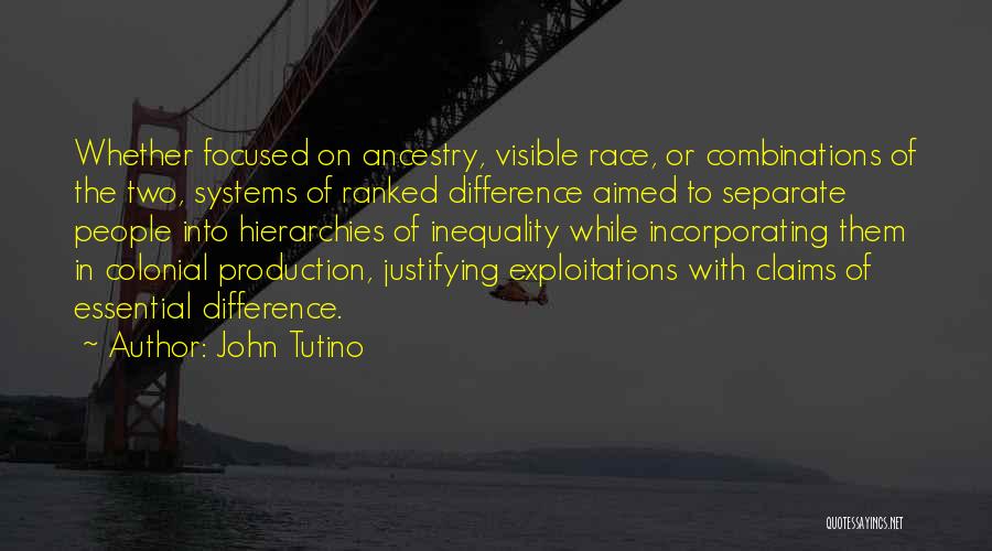 Hierarchies Quotes By John Tutino