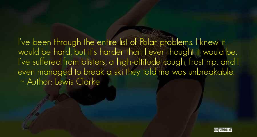 High Altitude Quotes By Lewis Clarke