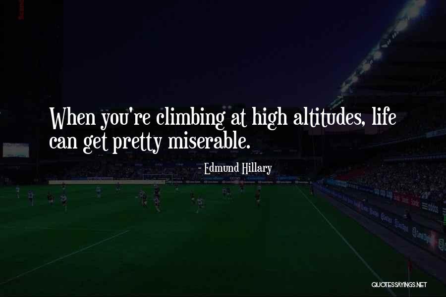 High Altitudes Quotes By Edmund Hillary