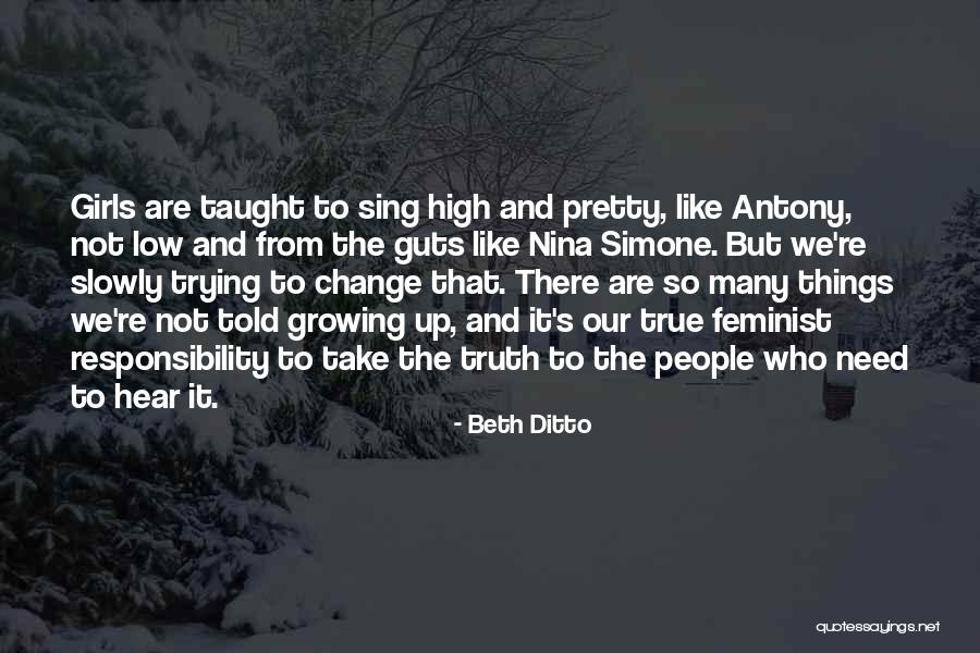 High And Low Quotes By Beth Ditto