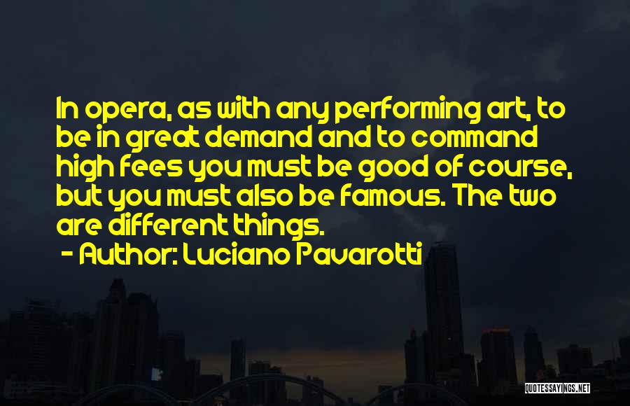 High Demand Quotes By Luciano Pavarotti