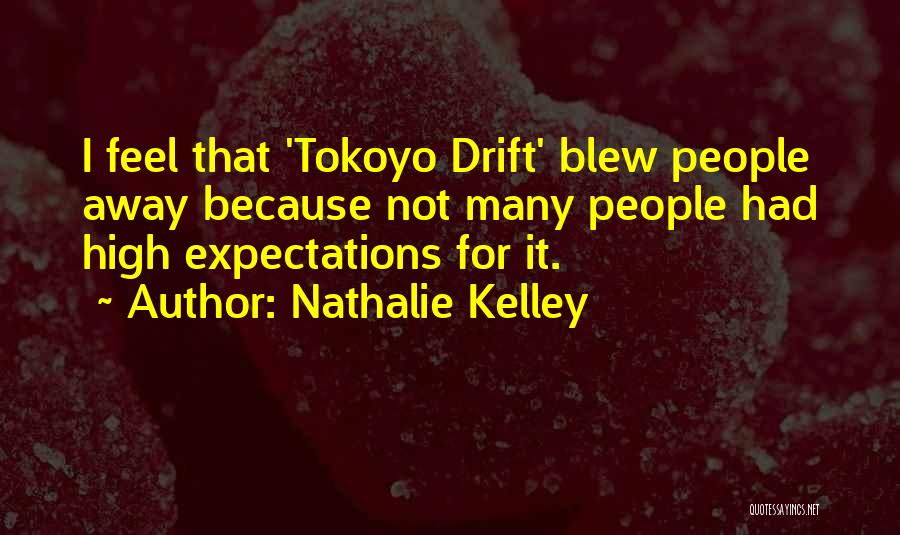 High Expectations For Yourself Quotes By Nathalie Kelley