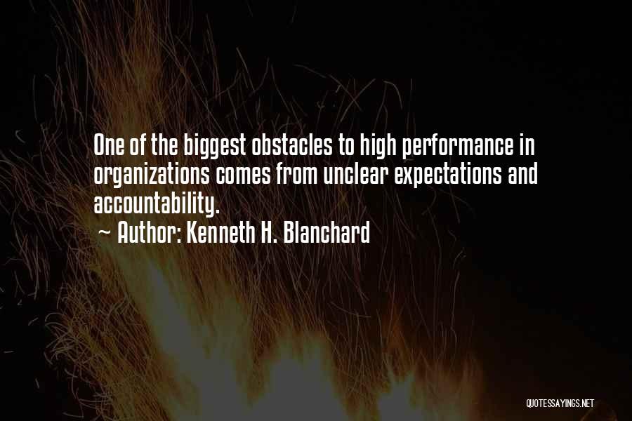 High Expectations Of Others Quotes By Kenneth H. Blanchard