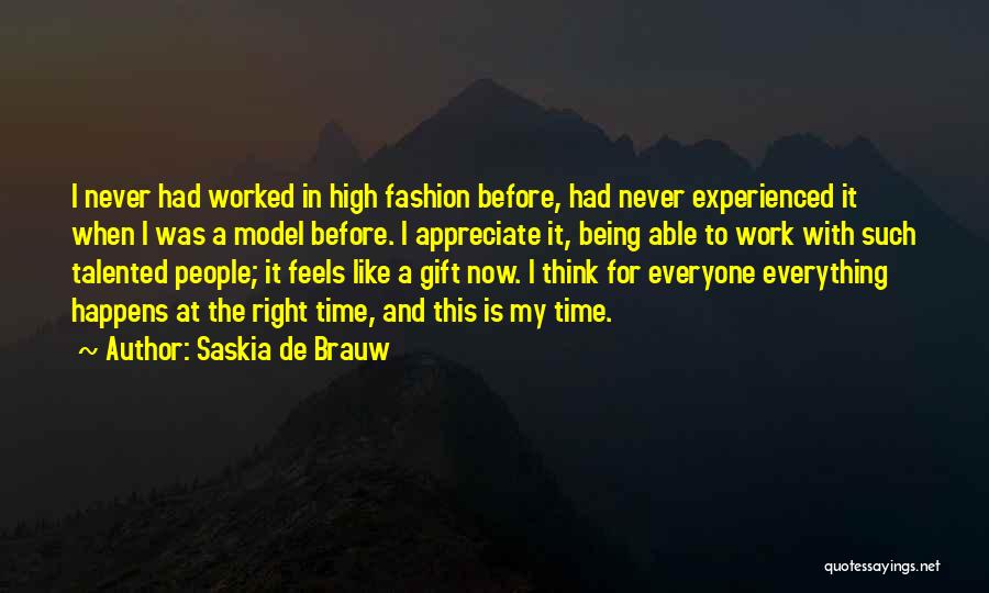 High Fashion Quotes By Saskia De Brauw