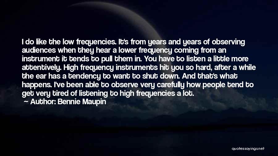 High Frequency Quotes By Bennie Maupin