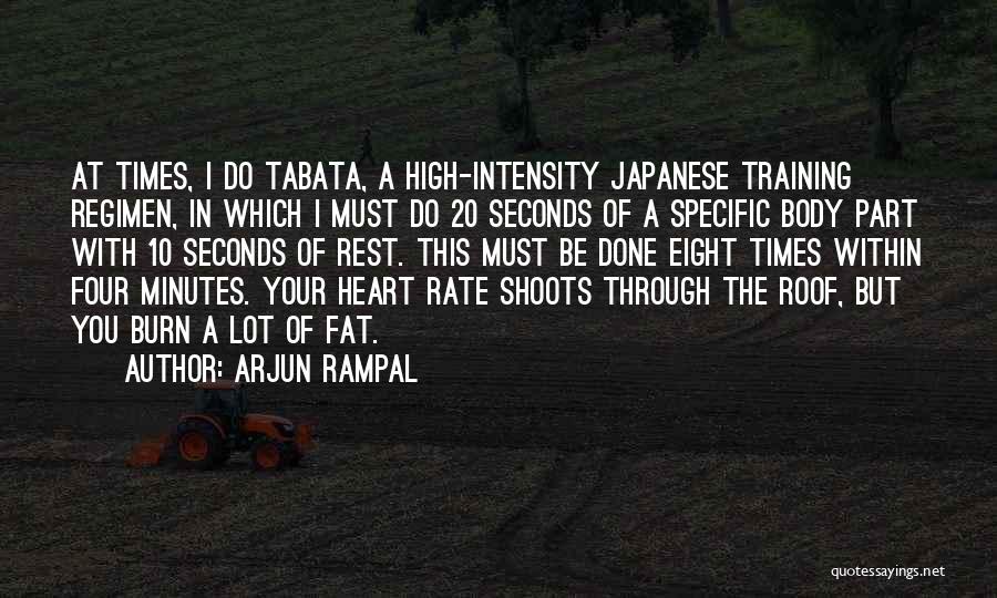 High Intensity Training Quotes By Arjun Rampal