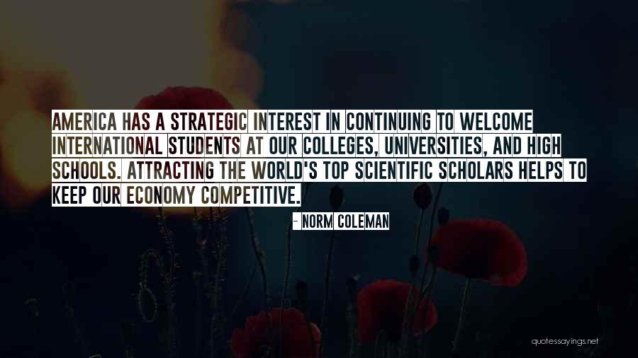 High Interest Quotes By Norm Coleman High Interest Quotes By Norm Coleman