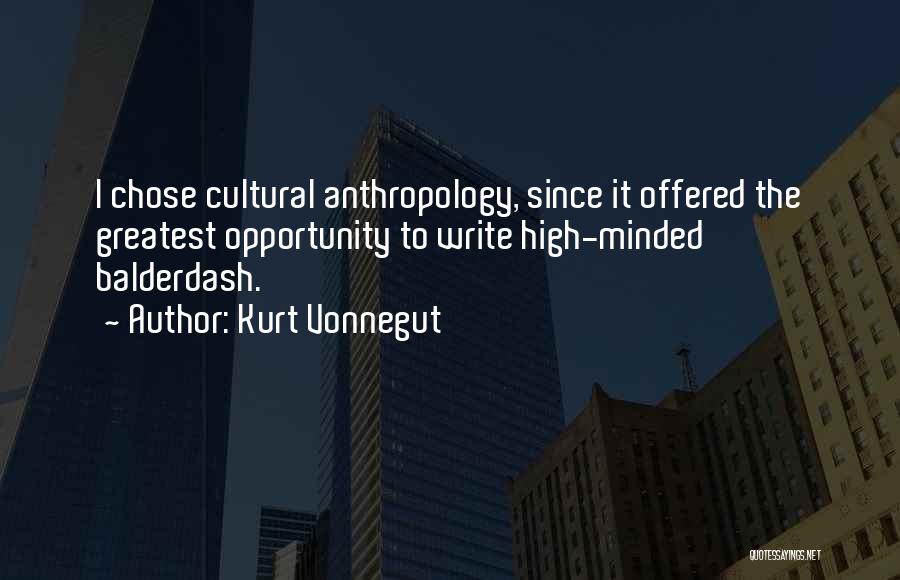 High Minded Quotes By Kurt Vonnegut