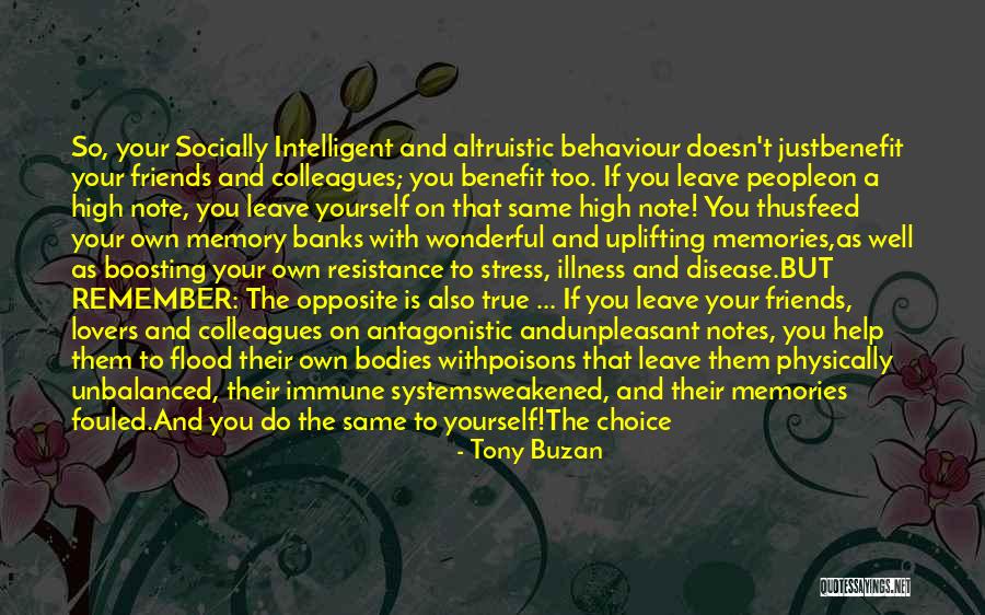 High Note Quotes By Tony Buzan