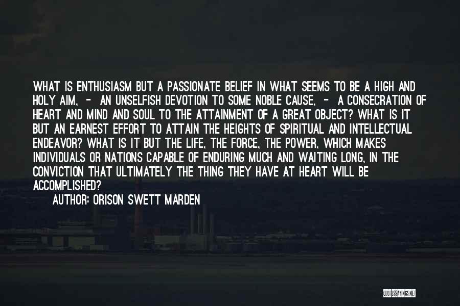 High Power Quotes By Orison Swett Marden