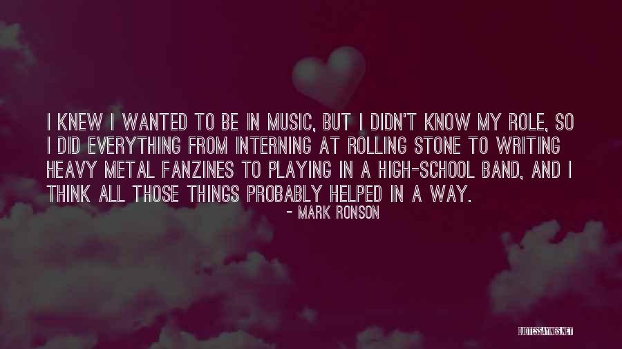 High Rolling Quotes By Mark Ronson