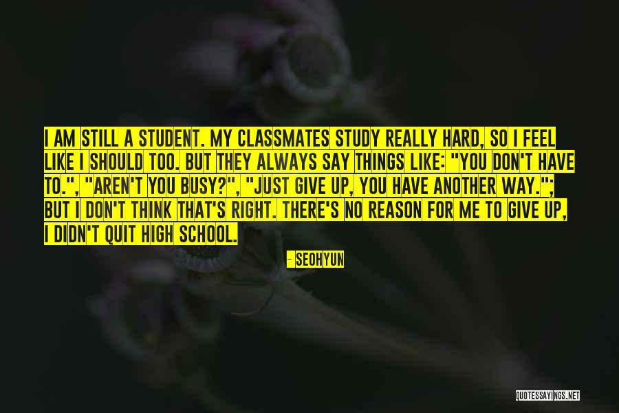 High School Classmates Quotes By Seohyun