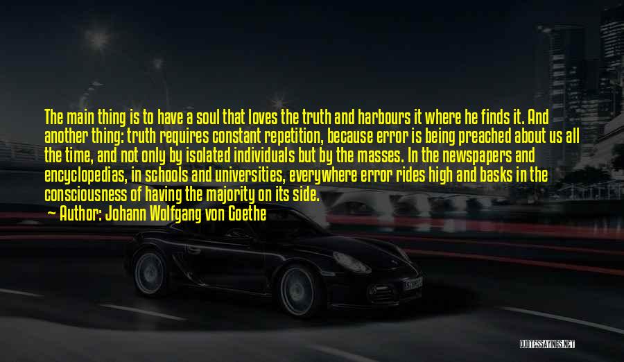 High School Education Quotes By Johann Wolfgang Von Goethe