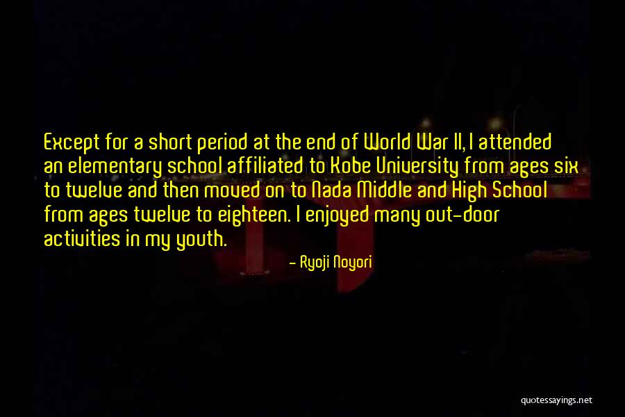 High School End Quotes By Ryoji Noyori High School End Quotes By Ryoji Noyori