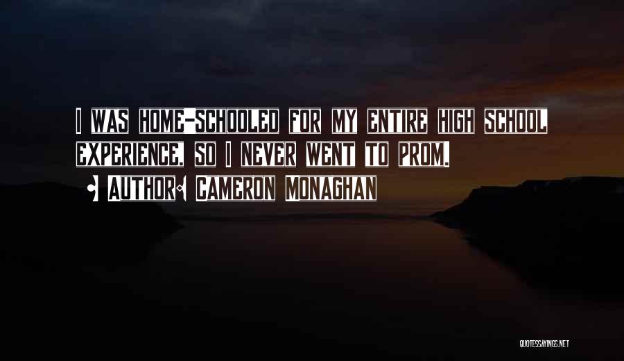 High School Experience Quotes By Cameron Monaghan